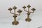 Mid-Century Bauhaus Rationalist Candleholders in Brass, Italy, 1930s, Set of 2, Image 5