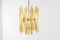 Mid-Century Venini Trilobi Amber Murano Glass Chandelier, Italy, 1950s 2