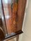 Antique Victorian Mahogany Display Cabinet with Original Painted Decoration, 1880s 13