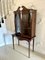 Antique Victorian Mahogany Display Cabinet with Original Painted Decoration, 1880s 4