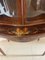 Antique Victorian Mahogany Display Cabinet with Original Painted Decoration, 1880s 12