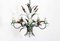 Lámpara de araña italiana con corona de trigo, años 70, Imagen 2