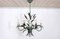 Lámpara de araña italiana con corona de trigo, años 70, Imagen 1