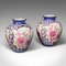 Vintage Chinese Handpainted Baluster Vases, 1940s, Set of 2 2