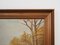 Birch by the Pond, 1970s, Wood, Framed 10