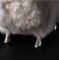 Large Silver Plated and Real Wool  Sheep Sculpture in Brass, Image 3