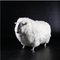 Large Silver Plated and Real Wool  Sheep Sculpture in Brass, Image 2
