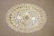 Crystal and Chiseled Bronze Oval Ceiling Light, 1930s, Image 13