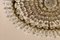 Ovale Deckenlampe aus Kristallglas & gemeißelter Bronze, 1930er 12