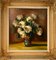 Sully Bersot, Bouquet di rose bianche, 1939, Olio su tela, con cornice, Immagine 2