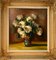 Sully Bersot, White Roses Bouquet, 1939, Oil on Canvas, Framed 2