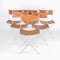 Chrome and Leather Dining Chairs, 1970, Set of 6 1