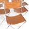 Chrome and Leather Dining Chairs, 1970, Set of 6, Image 4