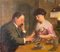 E. Petit, Ladies' Betting at Coffee Time, 1890er, Öl auf Leinwand 1