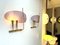 Mid-Century Italian Modern Wall Lamps in Acrylic Glass & Brass from Stilux Milano, 1960s, Set of 2, Image 4