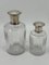 Art Deco Silver-Plated and Crystal Perfume Bottles from Maison Gallia, France, 1920s, Set of 2 2