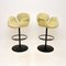 Vintage Leather Tulip Bar Stools by Pierre Paulin from Artifort, 1970, Set of 2, Image 4