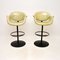Vintage Leather Tulip Bar Stools by Pierre Paulin from Artifort, 1970, Set of 2, Image 2