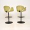 Vintage Leather Tulip Bar Stools by Pierre Paulin from Artifort, 1970, Set of 2 5