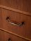 Small Teak Chest of Drawers with Metal Handles, 1960s, Image 5