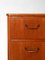 Small Teak Chest of Drawers with Metal Handles, 1960s, Image 8