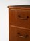 Small Teak Chest of Drawers with Metal Handles, 1960s 7