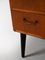 Small Teak Chest of Drawers with Metal Handles, 1960s 6