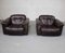 Set of DS-101 Lounge Chairs in Leather from de Sede 1