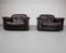 Set of DS-101 Lounge Chairs in Leather from de Sede 4