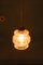 Lámpara colgante escandinava Mid-Century de vidrio, años 60, Imagen 8