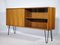 Hairpin Sliding Door Sideboard in Nut Wood with Display Case by Lothar Wegner, 1960s 4