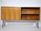 Hairpin Sliding Door Sideboard in Nut Wood with Display Case by Lothar Wegner, 1960s 3