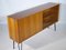 Hairpin Sliding Door Sideboard in Nut Wood with Display Case by Lothar Wegner, 1960s 9