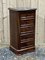 Late 19th Century Walnut Bedside Table with mMarble Top, Image 1