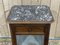 Late 19th Century Walnut Bedside Table with mMarble Top 7