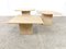 Vintage Travertine Nesting Tables, 1970s, Set of 3 9