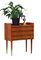 Danish Bedside Table in Teak with Three Drawers, 1960s 6