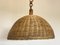 Bamboo & Wicker Chandeliers, 1970s, Set of 7, Image 1