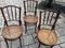 Sedie da caffè in legno curvato di Fischel, anni '20, set di 3, Immagine 2