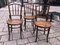 Viennese Coffee House Chairs in Bentwood from Fischel, 1920s, Set of 3 1
