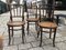 Viennese Coffee House Chairs in Bentwood from Fischel, 1920s, Set of 3 3