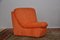 Modular Sofa in Orange Corduroy, 1970s, Set of 8 8
