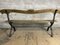 Oak Bench with Cast Iron Legs 3