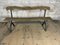 Oak Bench with Cast Iron Legs 1