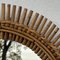 Round Mirror in Wicker and Bamboo, 1960s, Image 2