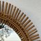 Round Mirror in Wicker and Bamboo, 1960s 5