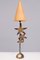 Brass Handmade Table Lamp by Robert Kostka, France, 1988, Image 1