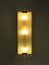 Italienische Wandlampe aus Glas & Messing von Stilnovo, 1950er 3