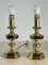 Italian Brass Table Lamps, 1980s, Set of 2 1
