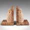 Vintage Art Deco Italian Bookends in Marble, 1940s, Set of 2 1